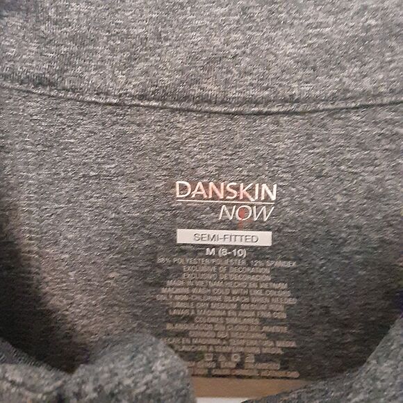 Danskin Now Semi-Fitted LS 1/4 Zip Thumb Holes Running Active Top Women’s M Gray - Picture 5 of 10